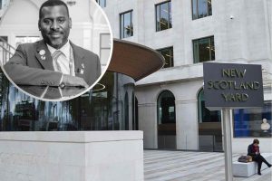 New Scotland Yard and (inset) Stuart Lawrence