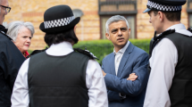 Sadiq Khan with police officers (credit GLA)