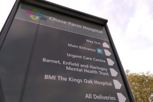 Barnet, Enfield and Haringey Mental Health Trust's ward at Chase Farm Hospital in Enfield has come under scrutiny