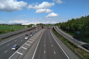 The M25 on the northern border of Enfield