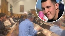 Prayers for Nathanel Young at Cockfosters and North Southgate Synagogue