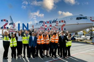 Sadiq Khan on his trip to the United States last year (credit GLA)