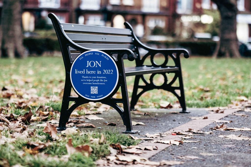 All People All Places is highlighting homelessness in Enfield using blue plaques
