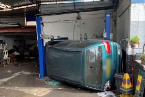 Aftermath of the incident at Silver Street Garage in Edmonton (credit HSE)