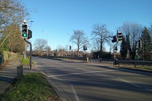 The stretch of the A10 in Edmonton where the hit-and-run took place