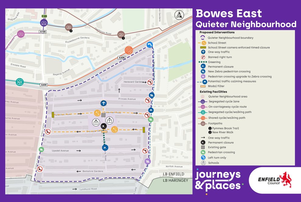 Enfield Rangers Map Residents invited to submit views on two new Enfield LTNs as maps ...