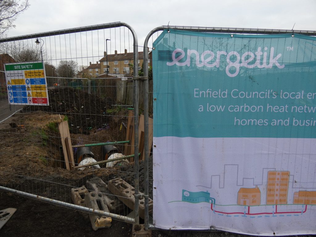 Energetik pipework being installed in Edmonton