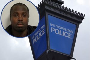 Marcus Adepoju (inset) tried to shoot a man in South London