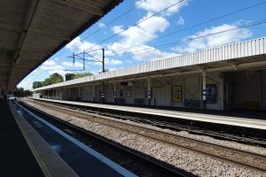 The platforms at Enfield Chase Station