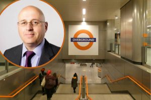 London Overground and (inset) Keith Prince