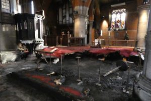Fire damage at St John the Evangelist