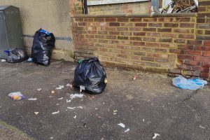 Fly-tipping in Ponders End