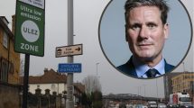 Labour leader Sir Keir Starmer (inset right) is not keen on Ulez's expansion