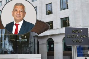 New Scotland Yard and (inset) Unmesh Desai