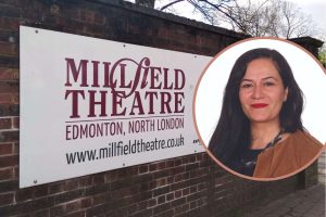 Millfield Theatre and (inset) director Saray Karakus