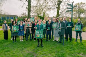 Green London mayoral candidate Zoe Garbett launched her campaign in Walthamstow on Monday (credit Green Party)