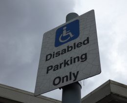 Only Blue Badge holders are permitted to park in disabled bays