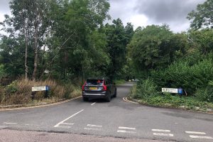 An unmarked police car parked in Cooks Hole Road (credit Kinga Plata)