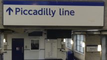 The Piccadilly Line at Arnos Grove Station