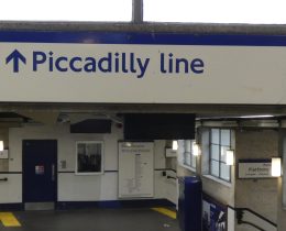 The Piccadilly Line at Arnos Grove Station