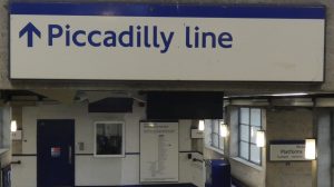 The Piccadilly Line at Arnos Grove Station