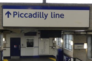 The Piccadilly Line at Arnos Grove Station