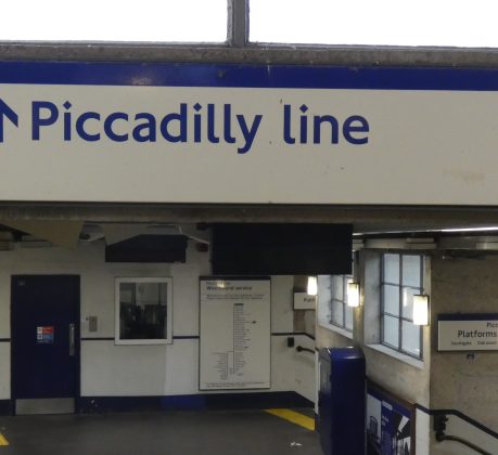 The Piccadilly Line at Arnos Grove Station