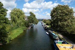 The River Lee Navigation in Ponders End