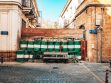 A makeshift dividing wall into Nicosia