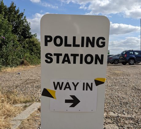 A polling station
