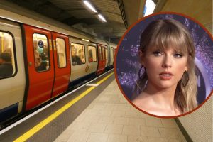 Kings Cross Station and (inset) Taylor Swift