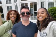 Kyra and Erina Lewis meeting Simon Cowell