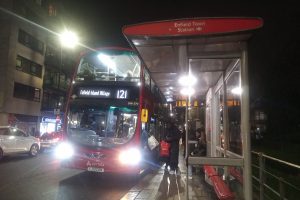 Bus 121 connects Enfield Island Village with Turnpike Lane