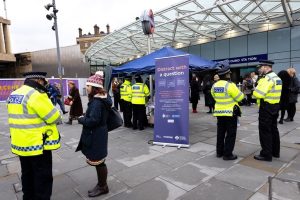 A hate crime awareness event hosted outside Kings Cross St Pancras station (credit TfL)