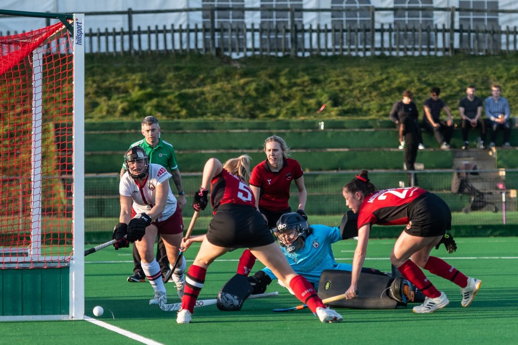 Goalmouth action for Southgate's women as they beat Wimbledon 3-1 (credit Simon Parker-SP Action Images)