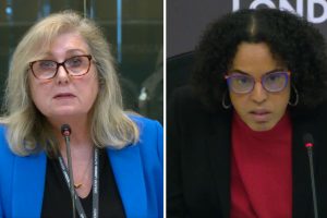 Susan Hall and Kaya Comer-Schwartz. (London Assembly webcast)