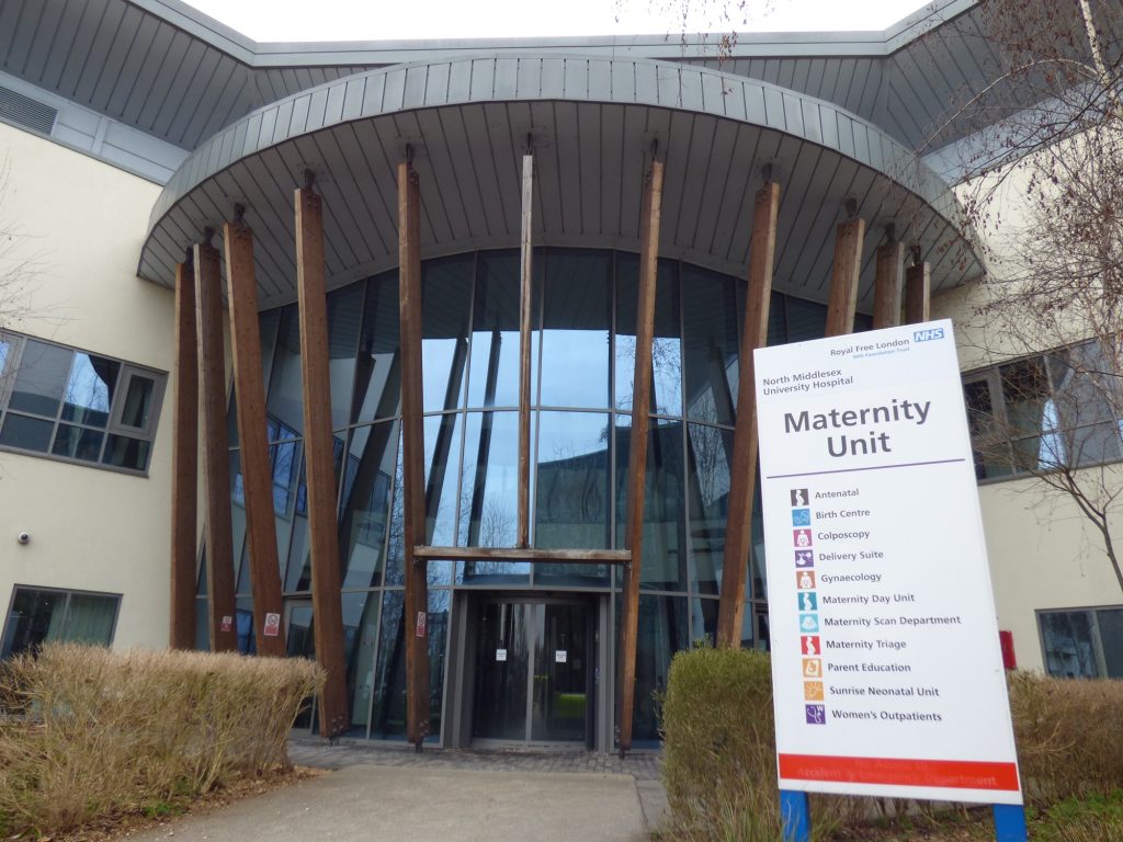 The maternity unit at North Middlesex University Hospital