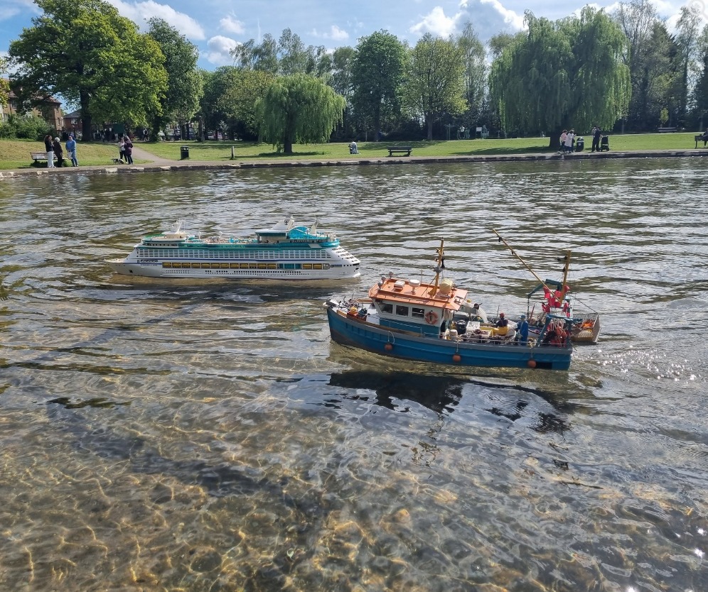 Broomfield Park's model boats back on the water after six years (credit David Williamson)