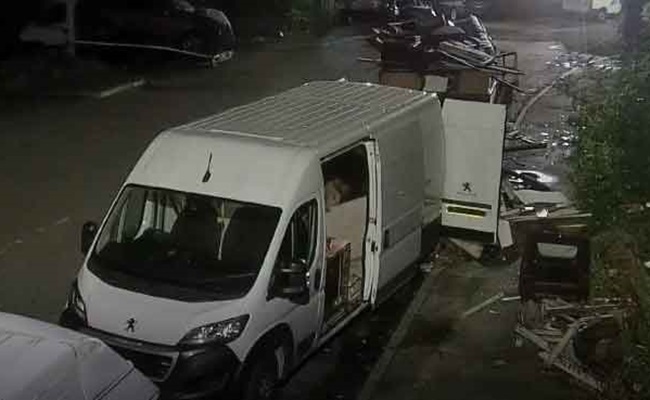 CCTV caught Ion Prundaru in the act of fly-tipping