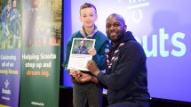 James Thorp receives his Unsung Hero Award