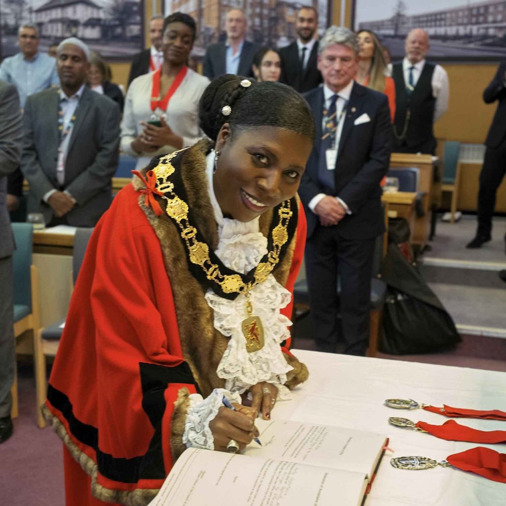 Margaret Greer at the mayor-making ceremony (credit Enfield Council)
