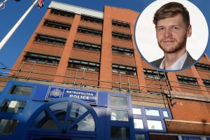 Edmonton Police Station and (inset) Upper Edmonton councillor Thomas Fawns