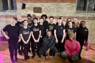 Young Notes Choir on the set of the recording with Royal British Legion