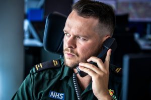 A 999 call handler (credit London Ambulance Service)