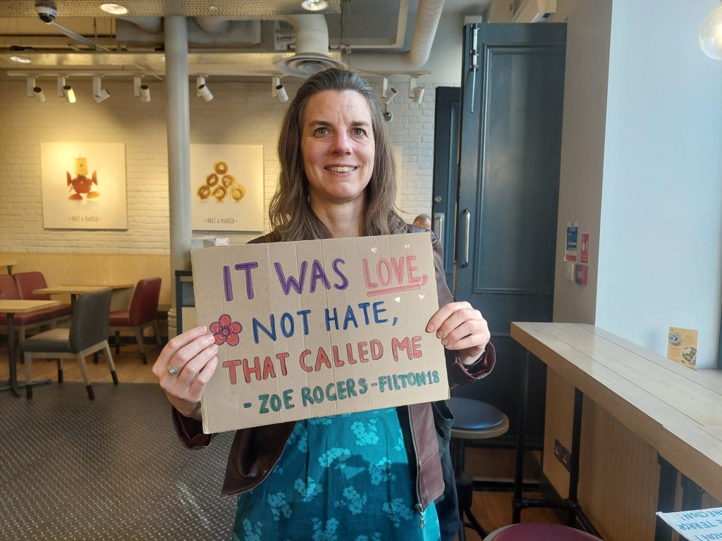 Clare Hinchcliffe shows support for her daughter Zoe Rogers