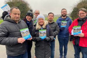 Alessandro Georgiou (second from right) canvassing with Enfield Conservatives