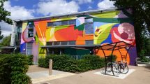 Artwork 'Autumn' by artist Agwa now adorns Enfield Town Library