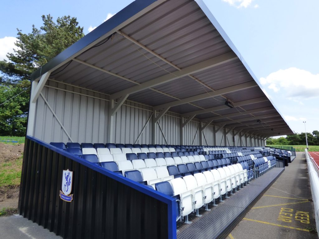 The new 400-seat north stand at The Dave Bryant Stadium