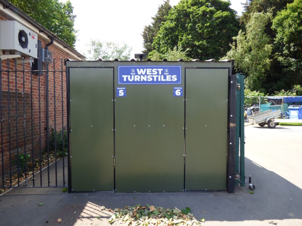 The new turnstiles at The Dave Bryant Stadium
