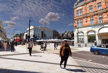 An additional crossing will help people access Market Square (credit Enfield Council)